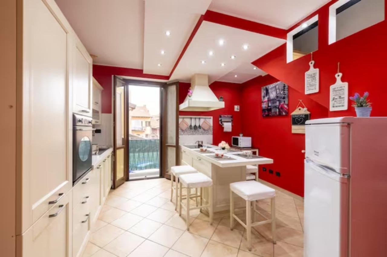 Apartmán Leonardo Academy In 5' - Parcheggio Gratis - Laghi & Wi-Fi Sesto Calende Exteriér fotografie
